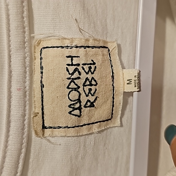 Womens Medium Modish Rebel pocket tshirt. Black and white - Picture 4 of 4